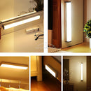 Barra de luz LED recargable con sensor de movimiento, luz nocturna de inducción, lámpara magnética portátil inalámbrica