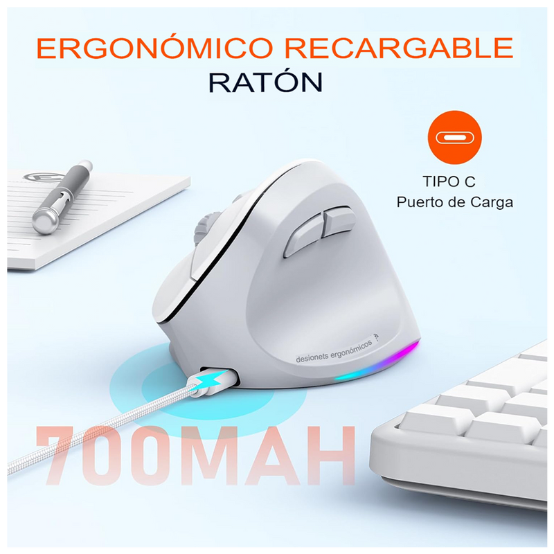 GamerEaseC® / MOUSE GAMER ERGONÓMICO MULTIFUNCIONAL