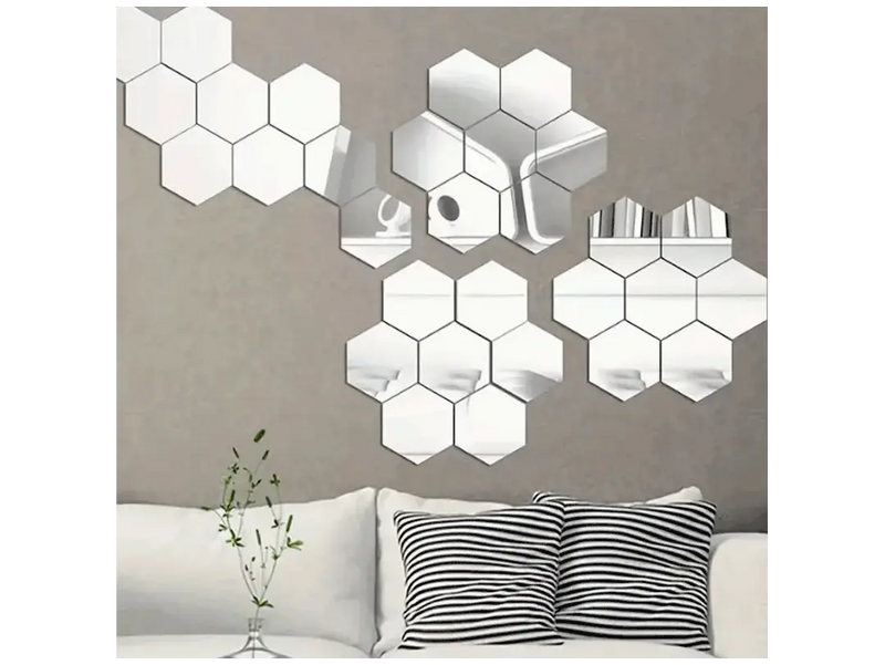 HexoGlam® / Espejos hexagonales x10 unidades